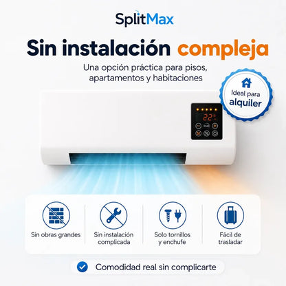 SplitMax - Frescor Rápido sin Instalación Complicada