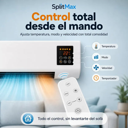 SplitMax - Frescor Rápido sin Instalación Complicada