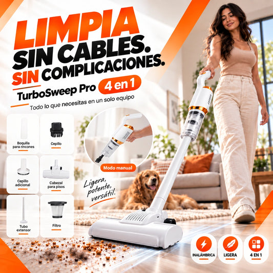 Aspiradora Inalámbrica VortexSweep Pro 4 en 1 para Aspirar