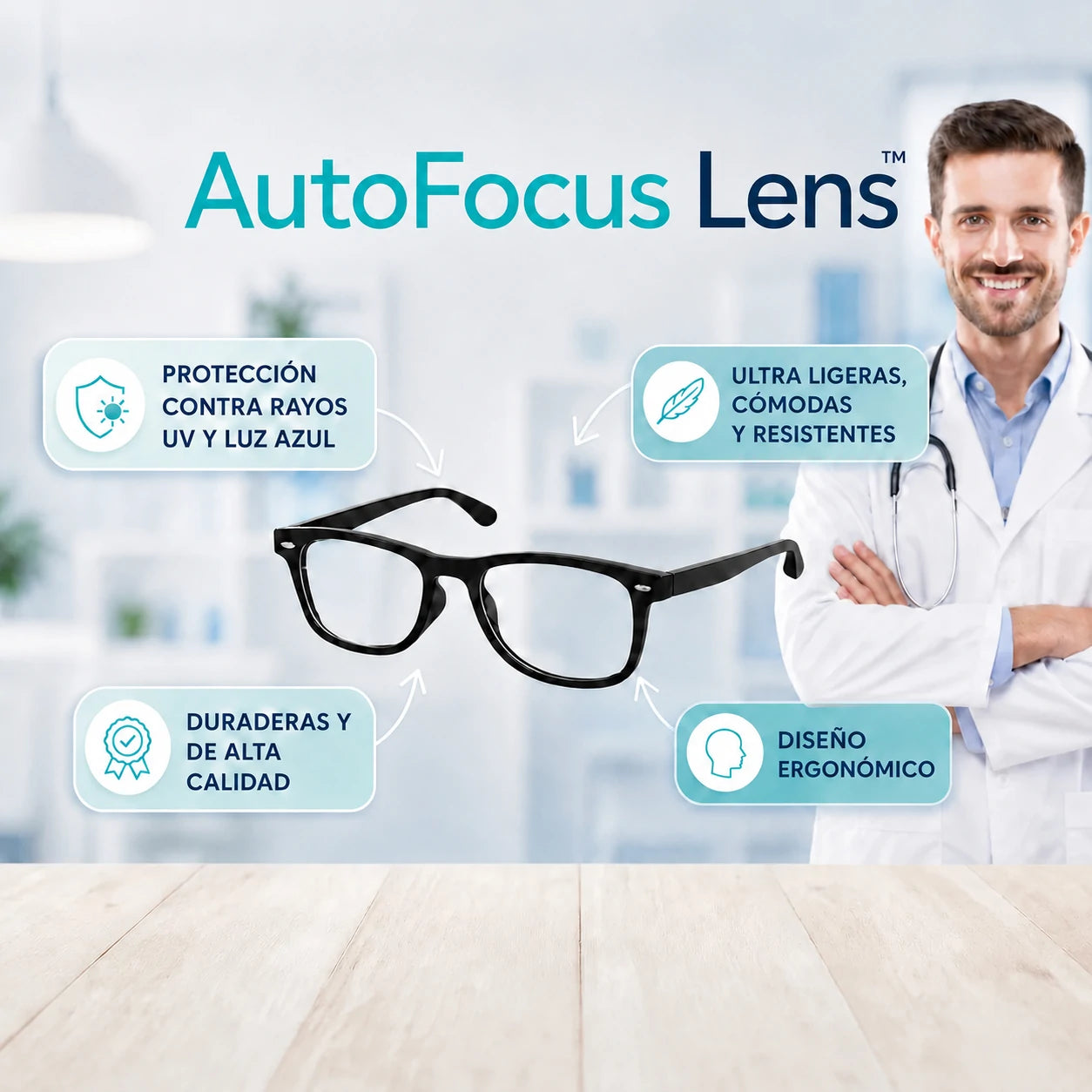 AutoFocus Lens - Lentes Inteligentes, lleva 2 pagando 1 + Limpia gafas gratis