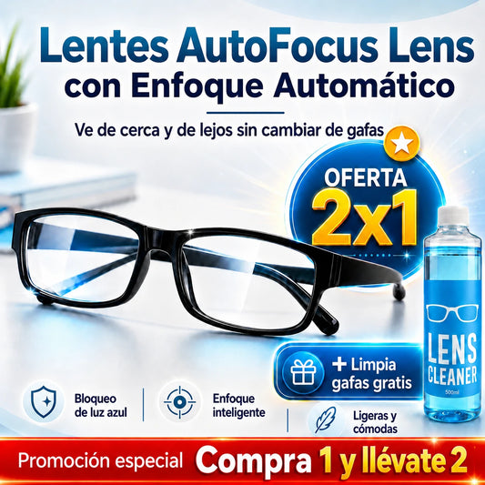 AutoFocus Lens - Lentes Inteligentes, lleva 2 pagando 1 + Limpia gafas gratis