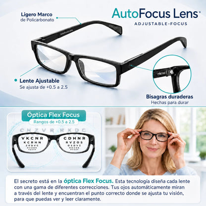 AutoFocus Lens - Lentes Inteligentes, lleva 2 pagando 1 + Limpia gafas gratis