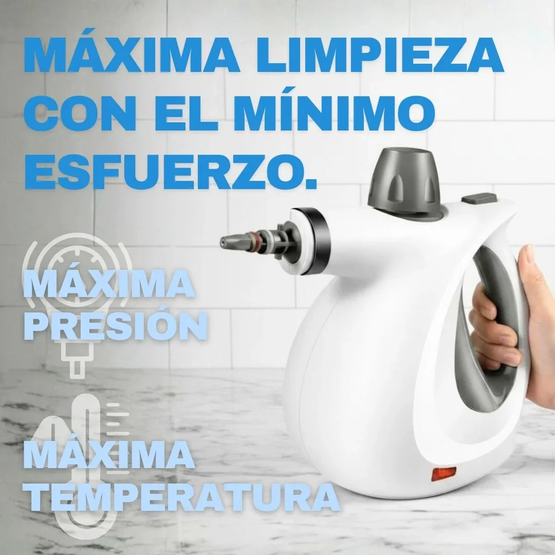 Limpiador a Vapor CleanEase Portátil – Elimina Bacterias, Quita Manchas y Reemplaza 10 Productos de Limpieza