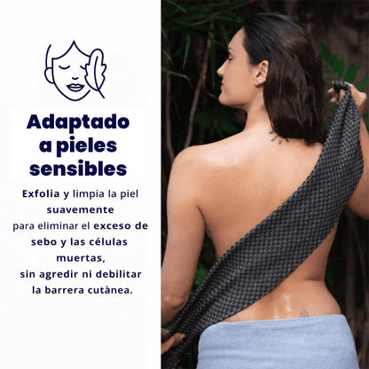 SoftSkin Towel: Toalla Exfoliante - Elimina Impurezas y Células Muertas