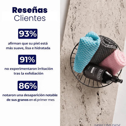 SoftSkin Towel: Toalla Exfoliante - Elimina Impurezas y Células Muertas