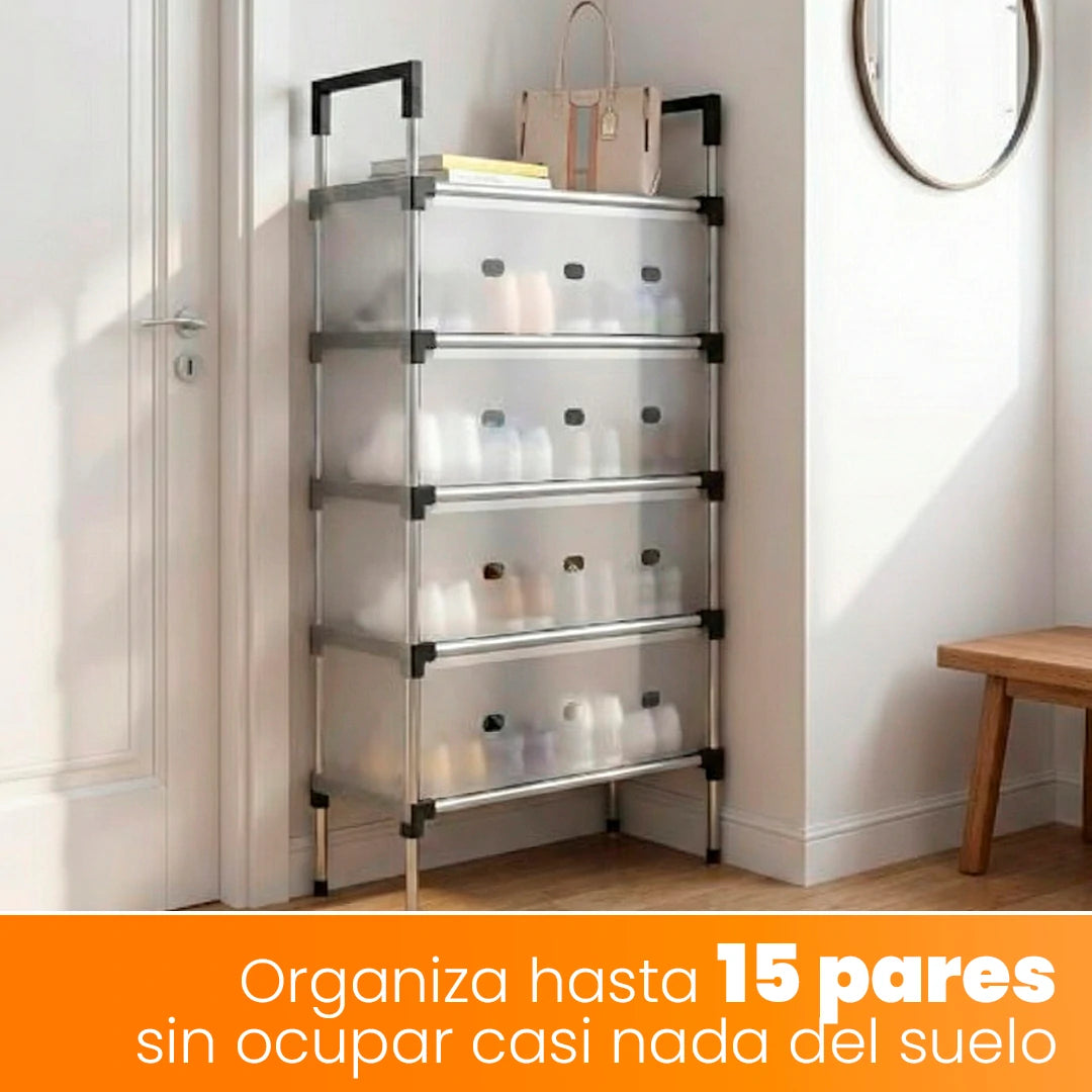 SmartOrganizer Organizador de Zapatos 5 Estantes Acero Inoxidable