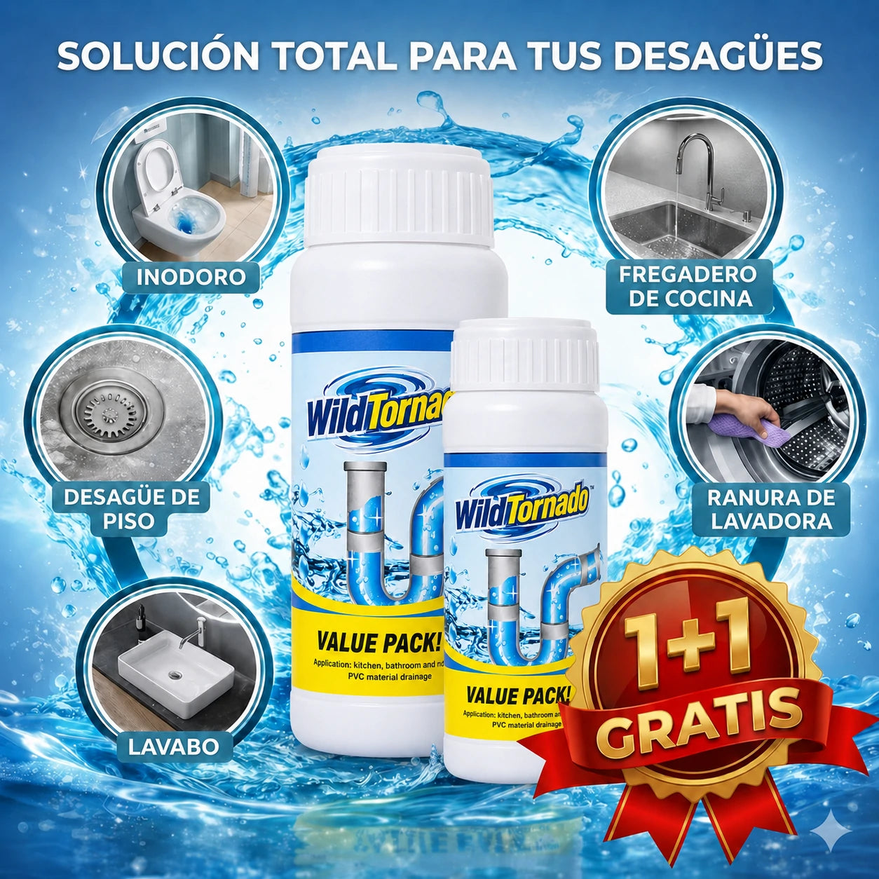 WildTornado - Polvo Limpia Tuberia🧽 | 🚨2x1 SOLO HOY🚨